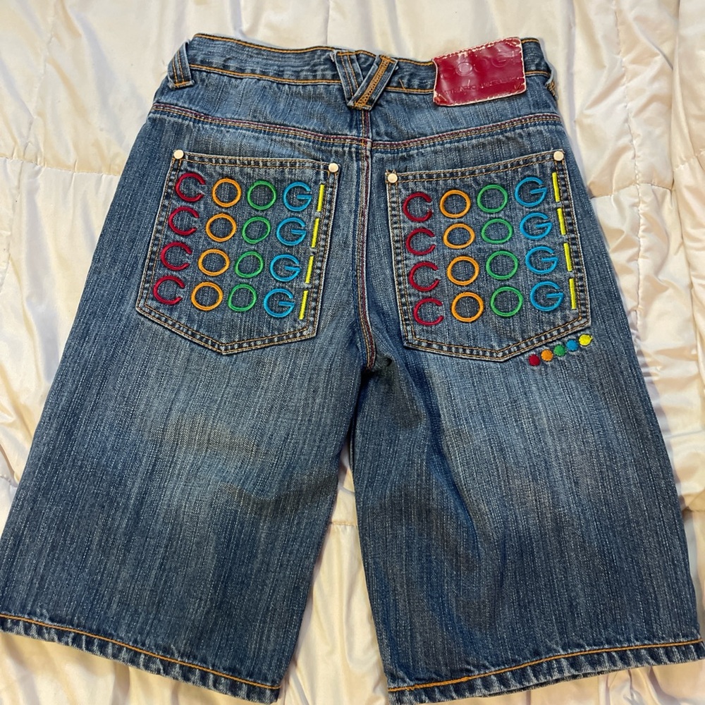 vintage COOGI jorts with embroidered pockets